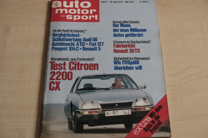 Deckblatt Auto Motor und Sport (09/1975)
